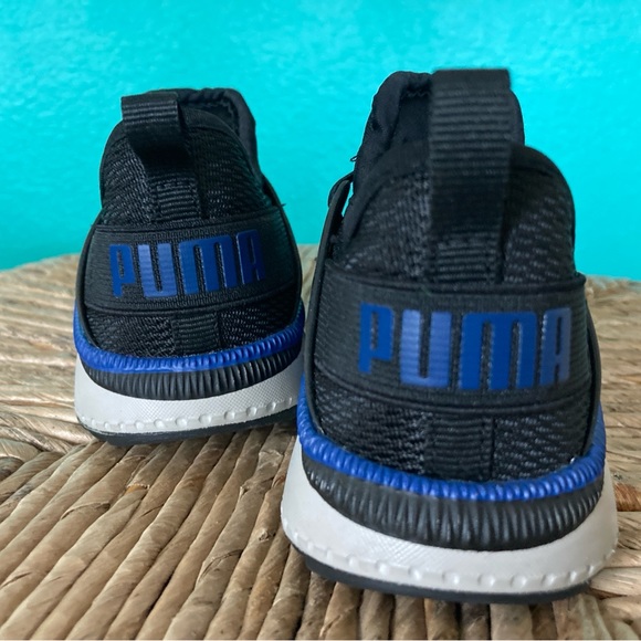 Kids soft foam shoes in black and blue - Picture 3 of 5